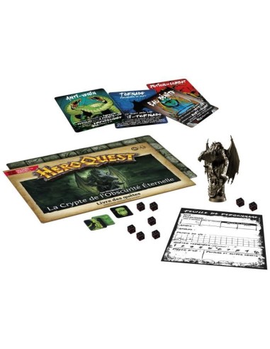 HeroQuest Pack de quete La crypte de l'obscurité éternelle, jeu de rôle, jeu de plateau, systeme de jeu HeroQuest requis, Aval – HASBRO (Jeu De Societe - Jeu De Plateau) | STORE PRO SHOP 