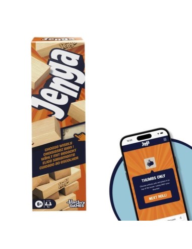 Jenga, Jeu de société d'ambiance, Jeu avec dé numérique, Hasbro Games, Des 8 ans – HASBRO (Jeu De Societe - Jeu De Plateau) | STORE PRO SHOP 