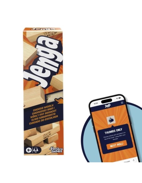 Jenga, Jeu de société d'ambiance, Jeu avec dé numérique, Hasbro Games, Des 8 ans – HASBRO (Jeu De Societe - Jeu De Plateau) | STORE PRO SHOP 