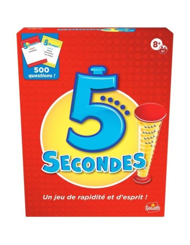 5 secondes - Jeu d'ambiance et de rapidité - GOLIATH - Des 8 ans – GOLIATH (Jeu De Societe - Jeu De Plateau) | STORE PRO SHOP 