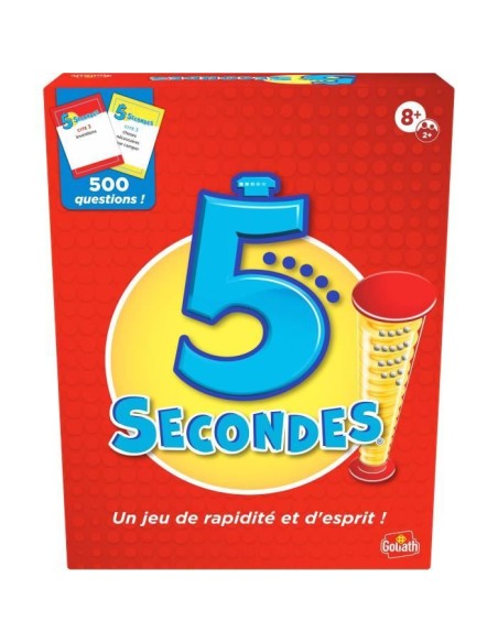 5 secondes - Jeu d'ambiance et de rapidité - GOLIATH - Des 8 ans – GOLIATH (Jeu De Societe - Jeu De Plateau) | STORE PRO SHOP 