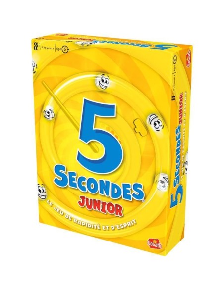 5 Secondes junior - Jeu d'ambiance et de rapidité - GOLIATH - Des 6 ans – GOLIATH (Jeu De Societe - Jeu De Plateau) | STORE PRO SHOP 