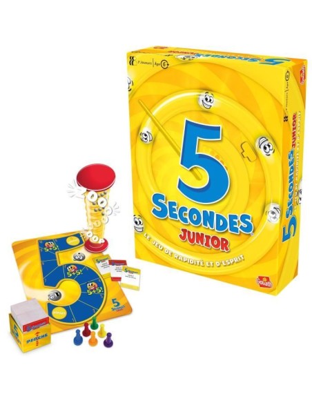 5 Secondes junior - Jeu d'ambiance et de rapidité - GOLIATH - Des 6 ans – GOLIATH (Jeu De Societe - Jeu De Plateau) | STORE PRO SHOP 