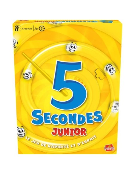5 Secondes junior - Jeu d'ambiance et de rapidité - GOLIATH - Des 6 ans – GOLIATH (Jeu De Societe - Jeu De Plateau) | STORE PRO SHOP 