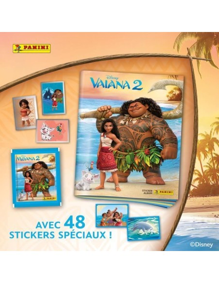 Album - PANINI - Vaiana 2 - 192 stickers - 48 brillants - Aventure captivante – PANINI (Jeu De Stickers) | STORE PRO SHOP 