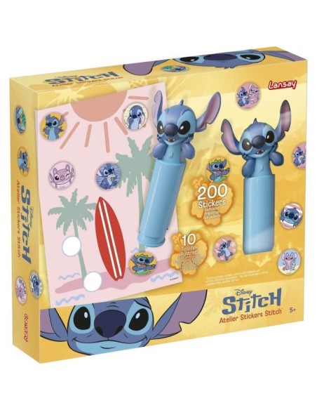 Atelier stickers - LANSAY - STITCH - 1 tampon, 200 Stickers - Des 5 ans – LANSAY (Jeu De Stickers) | STORE PRO SHOP 