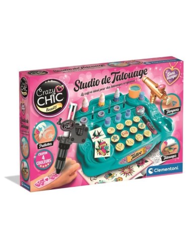 CLEMENTONI - Studio de tatouage pour enfant - A partir de 7 ans – CLEMENTONI (Jeu De Tatouage) | STORE PRO SHOP 