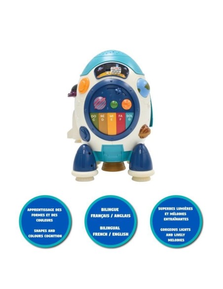 Lexibook - Ma fusée avec projecteur d'étoiles - Connaissances spatiales, quizz, musiques... (Français) – LEXIBOOK () | STORE PRO SHOP 