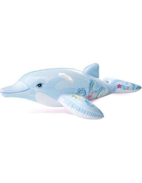 Matelas de plage gonflable dauphin - Mixte - 175 cm - Pour enfant - Gris et noir – INTEX (Jeux De Piscine - Jeux Gonflables) | STORE PRO SHOP 