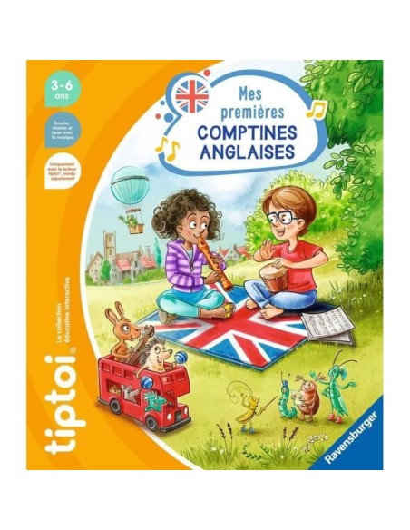 tiptoi, Livre interactif, Mes premieres comptines anglaises, 3 ans, 13099011, Ravensburger – RAVENSBURGER () | STORE PRO SHOP 