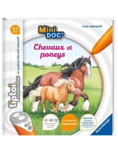 tiptoi, Livre interactif, Mini Doc' Les chevaux et poneys, 4 ans, 13099020, Ravensburger