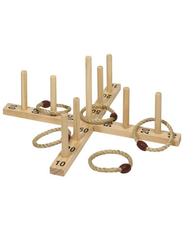 Jeu de lancer d'anneaux avec 5 anneaux en sisal – GOKI (Mallette - Coffret Multi-jeux) | STORE PRO SHOP 