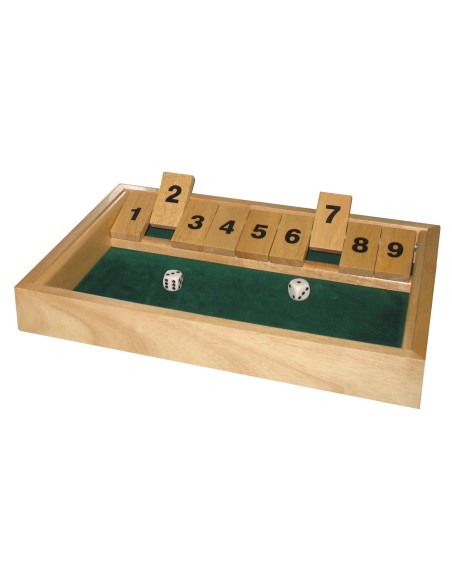 Jeu de dés fermez la boite avec 9 clapets martial – HOT GAMES (Mallette - Coffret Multi-jeux) | STORE PRO SHOP 