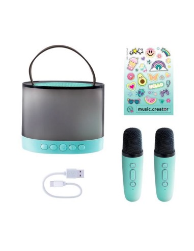 Canal Toys - Music Creator - Mini Station Karaoké - Enceinte lumineuse avec 2 microphones sans fil - INF 044 – CANAL TOYS (Micro - Karaoke) | STORE PRO SHOP 