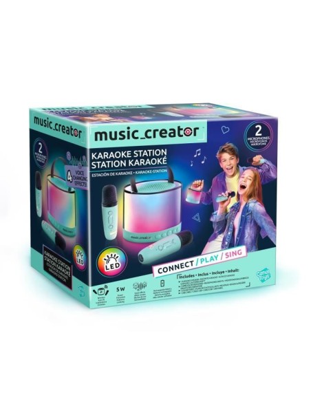 Canal Toys - Music Creator - Mini Station Karaoké - Enceinte lumineuse avec 2 microphones sans fil - INF 044 – CANAL TOYS (Micro - Karaoke) | STORE PRO SHOP 
