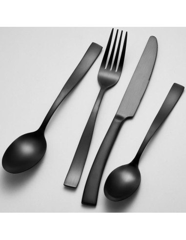 Ménageres - ARTHUR MARTIN - AM5136 - 24 pieces - Acier inoxydable - Finition noir – ARTHUR MARTIN (Menagere - Service Complet De Couverts) | STORE PRO SHOP 