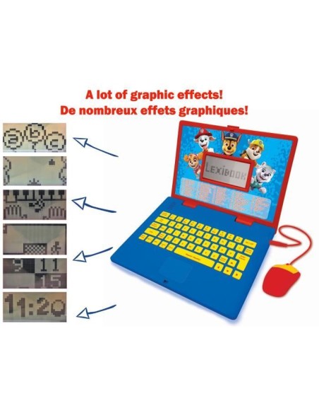 Ordinateur Educatif Bilingue Pat' Patrouille - LEXIBOOK - 124 activités – LEXIBOOK (Ordinateur Enfant) | STORE PRO SHOP 