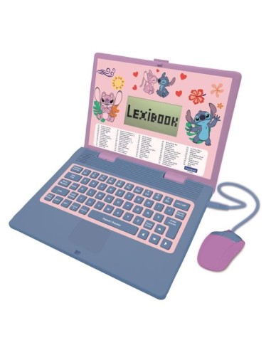 Ordinateur exclusif éducatif bilingue Stitch et Angel  124 activités (Français-Anglais) – LEXIBOOK (Ordinateur Enfant) | STORE PRO SHOP 