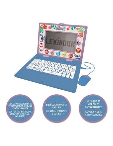 Ordinateur éducatif - LEXIBOOK - Stitch - 170 activités - Bilingue EN/FR - 7 catégories éducatives – LEXIBOOK (Ordinateur Enfant) | STORE PRO SHOP 