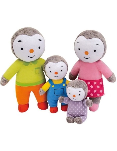 Coffret famille 4 Peluches - T'Choupi - JEMINI - /- 19 cm – JEMINI (Peluche) | STORE PRO SHOP 