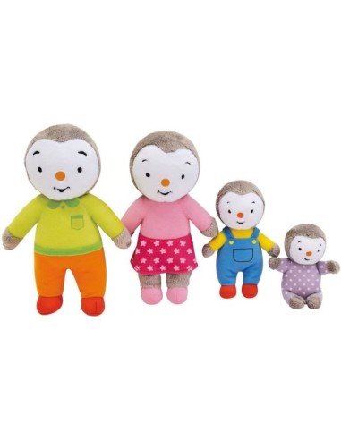 Coffret famille 4 Peluches - T'Choupi - JEMINI - /- 19 cm – JEMINI (Peluche) | STORE PRO SHOP 