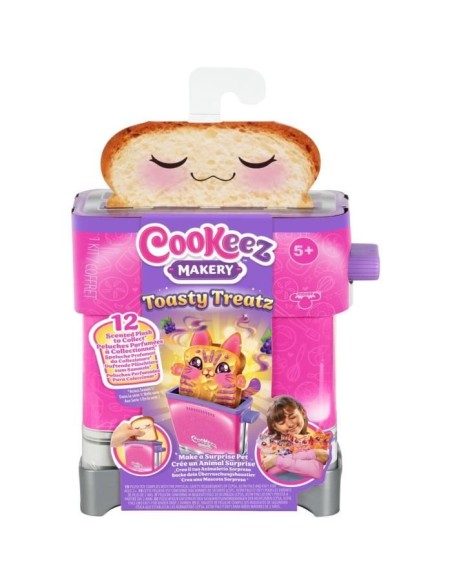 Toasty - MOOSE TOYS - COOKEEZ MAKERY - Peluche parfumée en forme de toast, grille-pain interactif – MOOSE TOYS () | STORE PRO SHOP 