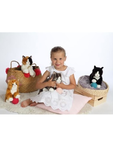 Gipsy Toys - Chat Mimiz - 28 cm - Noir  Blanc – GIPSY TOYS (Peluche) | STORE PRO SHOP 