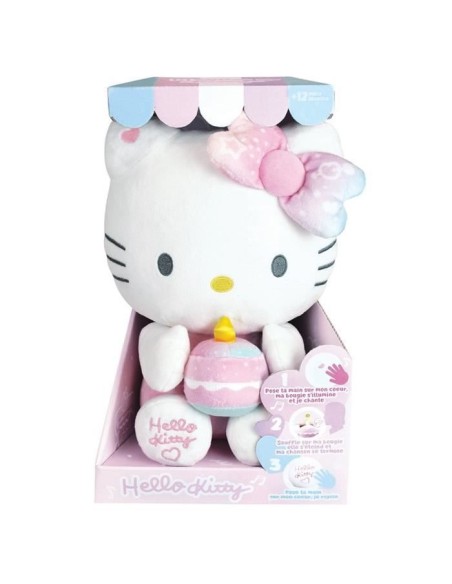Hello Kitty Peluche Interactive Anniversaire /- 26 cm - JEMINI - Musique, bougie et rire interactifs. – JEMINI (Peluche) | STORE PRO SHOP 