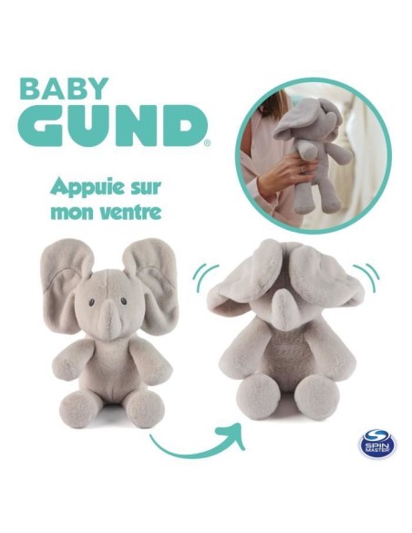 SPIN MASTER CACHE-CACHE FLAPPY L'ELEPHANT Gund – SPIN MASTER (Peluche) | STORE PRO SHOP 