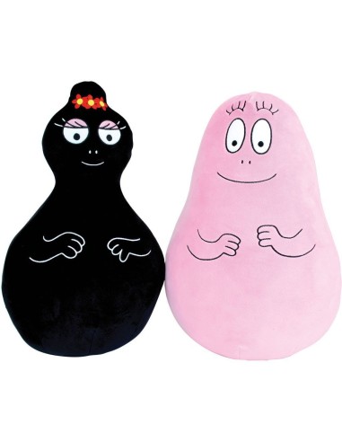 Lot de 2 peluches coussins - BARBAPAPA - JEMINI - Barbapapa et Barbamama - 40 cm – JEMINI (Peluche) | STORE PRO SHOP 