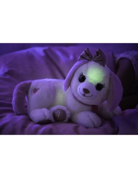 Peluche chien Puppy Bella - GIPSY TOYS - Toute douce qui s'illumine au rythme de jolies mélodies - 30 cm – GIPSY TOYS (Peluche) | STORE PRO SHOP 