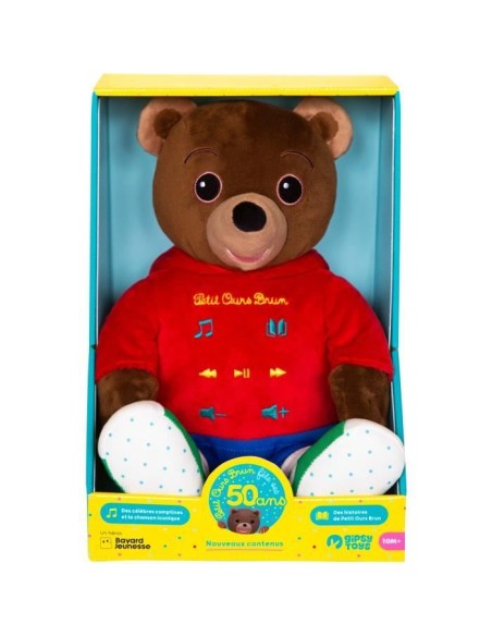 Peluche musicale Petit Ours Brun - GIPSY TOYS - Conteur d'hisoires 28 cm – GIPSY TOYS () | STORE PRO SHOP 