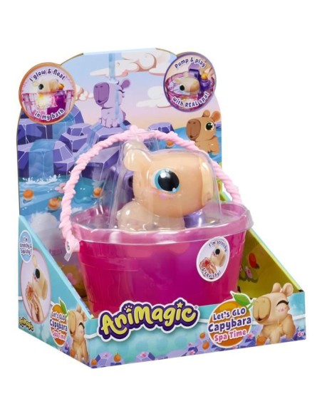 Animagic - GOLIATH - Let's Glo Capybara Spa Time - Animal intéractif - Marron – GOLIATH (Peluche) | STORE PRO SHOP 