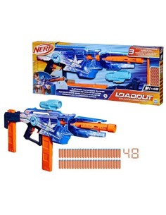 Nerf Loadout Galactic Commander, blaster a fléchettes en mousse motorisé, 3 accessoires et 48 fléchettes Nerf N1, des 8 ans