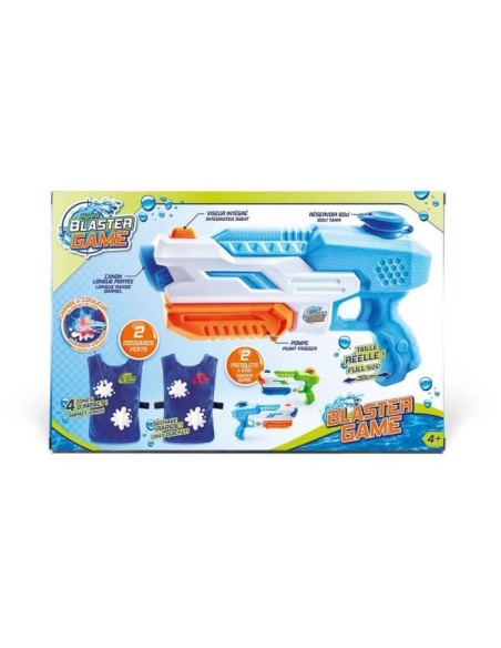 CANAL TOYS - Hydro Blaster Game - Jeu de Bataille d'Eau - 2 pistolets  2 dossards qui changent de couleur – CANAL TOYS (Pistolet A Eau - Jeu A Jet D'eau - Bombe A Eau) | STORE PRO SHOP 