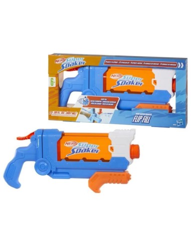 Nerf Super Soaker Flip Fill, Pistolet a eau avec 4 styles de jet, remplissage rapide, capacité de 887 mL d'eau, jouets des 6 a – NERF (Pistolet A Eau - Jeu A Jet D'eau - Bombe A Eau) | STORE PRO SHOP 