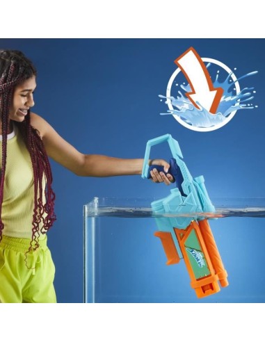 Nerf blaster a eau Mega Dunk-Fill, remplissage instantané facile, Réservoir 1L, Nerf Super Soaker, des 6 ans – NERF (Pistolet A Eau - Jeu A Jet D'eau - Bombe A Eau) | STORE PRO SHOP 