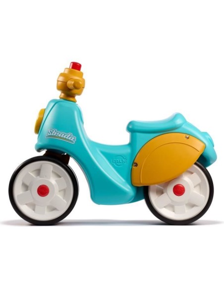 FALK - Scooter premier âge Strada - roues silencieuses, guidon directionnel avec klaxon - Bleu et Jaune – FALK () | STORE PRO SHOP 