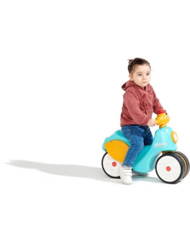 FALK - Scooter premier âge Strada - roues silencieuses, guidon directionnel avec klaxon - Bleu et Jaune – FALK () | STORE PRO SHOP 