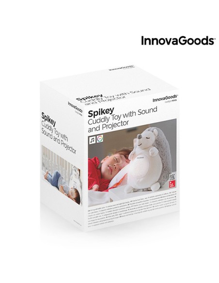 Hérisson en Peluche avec Bruit Blanc et Veilleuse Spikey InnovaGoods – INNOVAGOODS (Poupee) | STORE PRO SHOP 