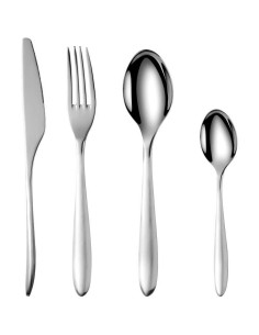 Ménageres - ARTHUR MARTIN - AM0211 - 24 pieces - Acier inoxydable - Finition miroir poli