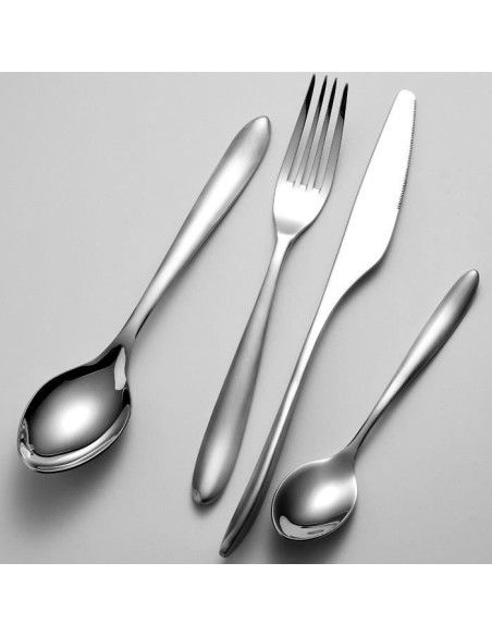 Ménageres - ARTHUR MARTIN - AM0211 - 24 pieces - Acier inoxydable - Finition miroir poli – ARTHUR MARTIN (Menagere - Service Complet De Couverts) | STORE PRO SHOP 
