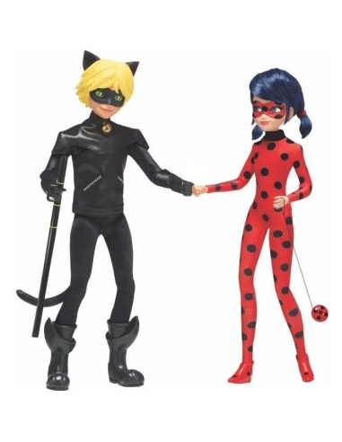 Pack de 2 Poupées mannequin 26 cm Miraculous Ladybug - Revivez les aventures de Ladybug et Chat Noir – BANDAI (Poupee) | STORE PRO SHOP 