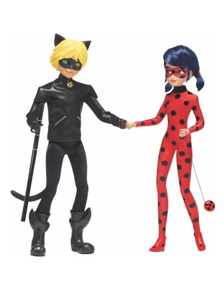 Pack de 2 Poupées mannequin 26 cm Miraculous Ladybug - Revivez les aventures de Ladybug et Chat Noir – BANDAI (Poupee) | STORE PRO SHOP 