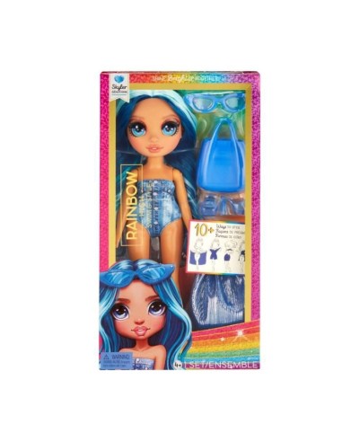 Rainbow High Swim  Style - Poupée mannequin ariculée 27 cm - Skyler (Bleue) - Maillot de bain  Paréo - a partir de 4 ans – RAINBOW HIGH () | STORE PRO SHOP 