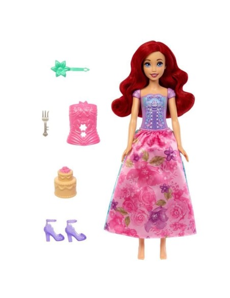 Mattel-Princesses Disney Spin  Reveal-Poupée Ariel avec 11 surprises HTV88 – DISNEY PRINCESS (Poupee) | STORE PRO SHOP 