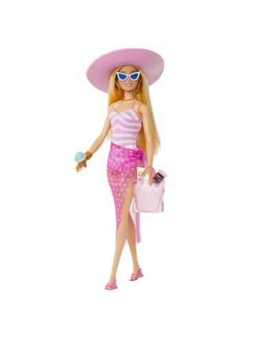 Barbie-Barbie Plage-Poupée blonde en maillot de bain et accessoires HPL73 – BARBIE (Poupee) | STORE PRO SHOP 