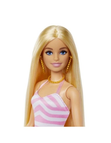 Barbie-Barbie Plage-Poupée blonde en maillot de bain et accessoires HPL73 – BARBIE (Poupee) | STORE PRO SHOP 