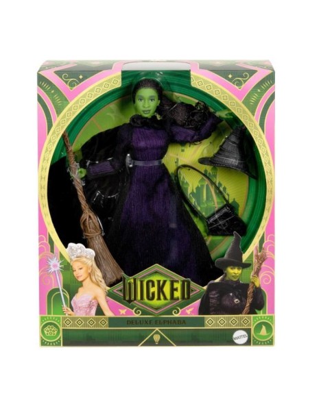 Mattel-Wicked-Poupée Elphaba avec cheveux tressés et multiples poses - Wicked - HXY38 – MATTEL (Poupee) | STORE PRO SHOP 