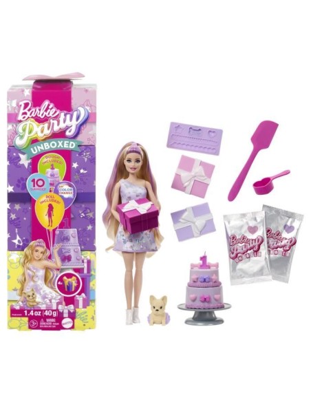 BARBIE Party unboxed chien violet - JFG70 – BARBIE (Poupee) | STORE PRO SHOP 